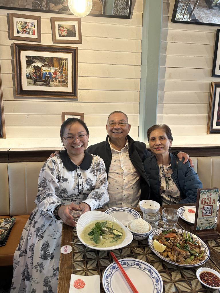 Photo of Trang's parents, her mom and dad